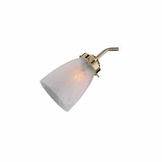 Glass Side Shade for Ceiling Fan Light Fitter, No Flare, Alabaster