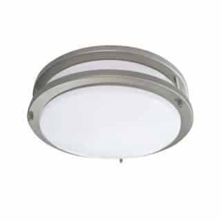Royal Pacific 16W LED Ceiling Flush Mount Fixture, Dimmable, 3000K, Battery Pack, BN