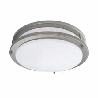 24W LED Ceiling Flush Mount Fixture, Dimmable, 3000K, 2095 lm, BN