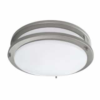 34W LED Ceiling Flush Mount Fixture, Dimmable, 3000K, Battery Pack, BN