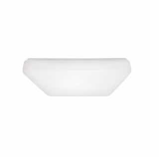 Royal Pacific 14-in 23W LED Dome Ceiling Mount, Square, 2095 lm, 120V, 3000K, White