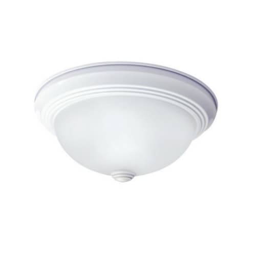 13-in 23W LED Dome Ceiling Mount, 1586 lm, 120V, 3000K, White