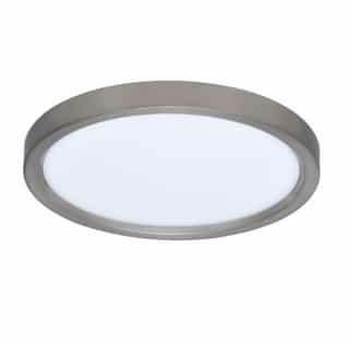 Royal Pacific 13-in 20W LED Thin Profile Flush Mount, 120V, 4000K, Brushed Nickel