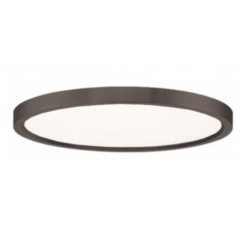 Royal Pacific 11-in 15W LED Thin Profile Flush Mount, 120V, 3000K, Oil Rubbed Bronze