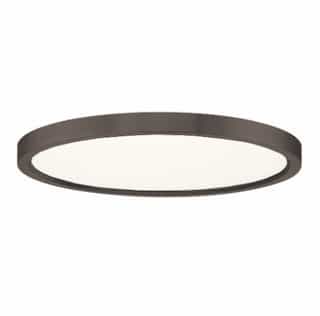 Royal Pacific 13-in 20W LED Thin Profile Flush Mount, 120V, 3000K, Oil Rubbed Bronze