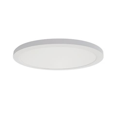 Royal Pacific 17-in 30W Slim Flush Mount, Round, 2100 lm, 120V, Selectable CCT, NKL