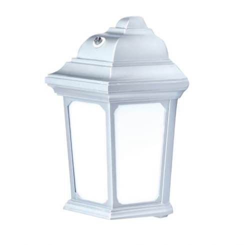 8-in 15W LED Outdoor Wall Lantern, 1050 lm, 120V, 3000K, Aluminum