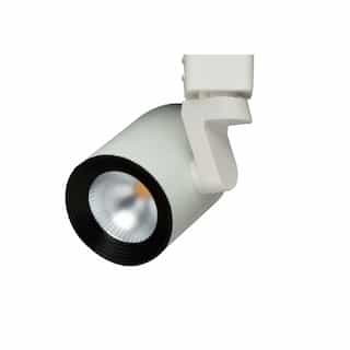 11W LED Track Light Head, J Track, 600 lm, 120V, 3000K, White