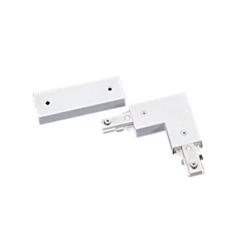 Royal Pacific Connector for Track Lighting Track, L/Straight, Brushed Aluminum