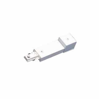 Connector for Track Lighting Track, Conduit, White