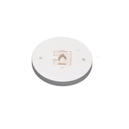 Royal Pacific Connector for Track Lighting Track, Mono-Point, White