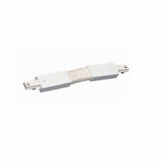 Connector for Track Lighting Track, Flexible, White