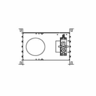 6-in New Construction Mounting Plate for Downlight, Non-IC Rated