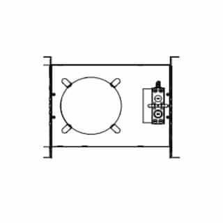 8-in New Construction Mounting Plate for Downlight, Non-IC Rated