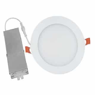 Royal Pacific 12.5W 6-in LED Ultra-Thin Downlight, Dim, 90CRI, Selectable CCT, WH