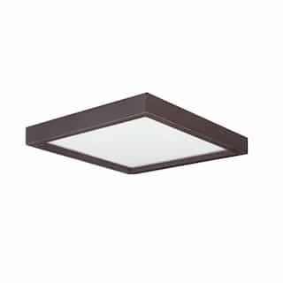 Royal Pacific 7-in 15W LED Surface Mount, Square, 907 lm, 120V, 3000K, Bronze