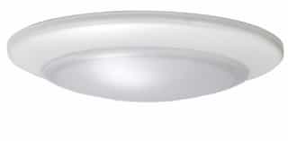 4-in 11W LED Low Profile Disk Light, 830 lm, 120V, CCT Select, WHT
