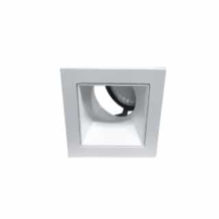 2-in Square Reflector Cone Trim, Adjustable, White