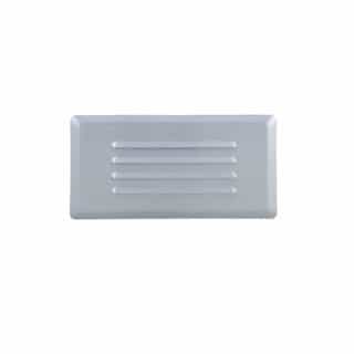 Royal Pacific 5W LED Outdoor Step Light, Louver, 60 lm, 120V, 3000K, Aluminum