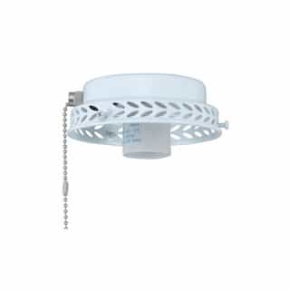 15W LED Ceiling Fan Light Fitter, E26, 1-Light, 120V, Brushed Nickel