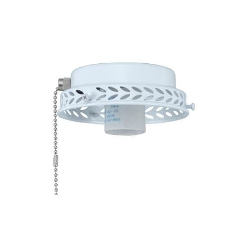 Royal Pacific 15W LED Ceiling Fan Light Fitter, E26, 1-Light, 120V, Brushed Nickel