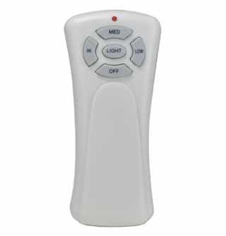 Royal Pacific Hand-Held Fan Remote Control w/ Receiver, 3-Speed, AC