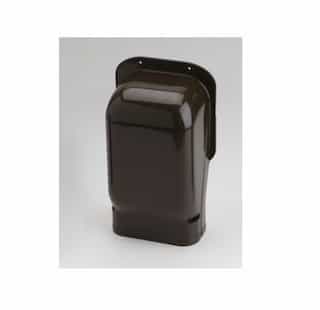 Rectorseal 5.5-in Slimduct Lineset Cover Wall Inlet, Brown