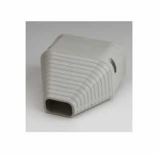5.5-in Slimduct Lineset Cover End Fitting, Ivory