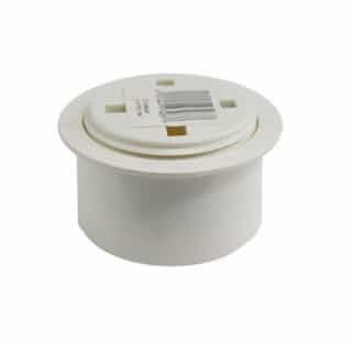 3-in Tom-Kap Flush-Fit Cleanout Adapter & Plug, PVC