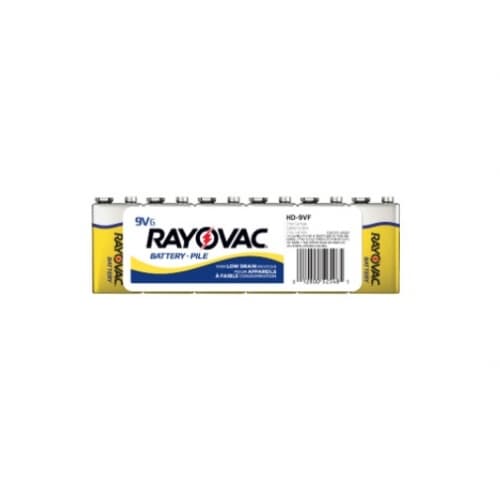 Ray-O-Vac 9V Zinc Chloride Batteries w/ Snap Connectors