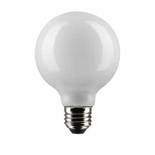 Satco 4.5W LED G25 Bulb, E26, Dimmable, 350 lm, 120V, 3000K, White