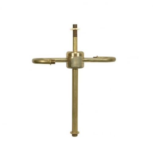 Satco Base Twin Keyless Solid Brass Cluster, Medium, Unfinished