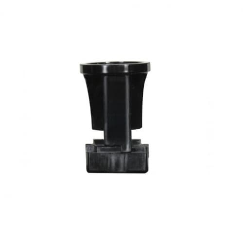 Satco 75W Pressure Fit Candelabra Base Socket w/ Twist Top, E12, 125V, Black