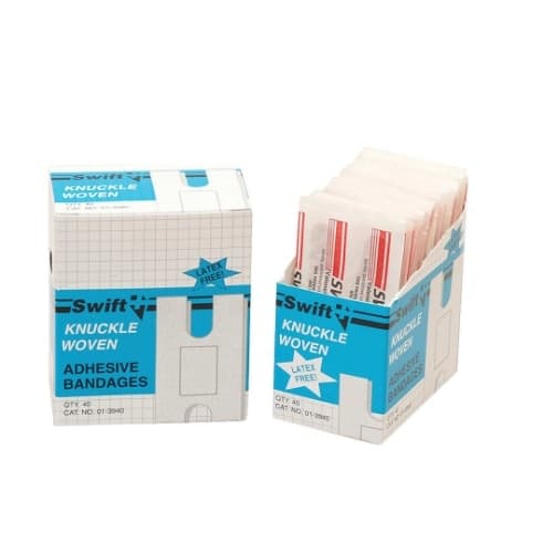 Swift First-Aid Knuckle Fabric Woven Adhesive Bandages