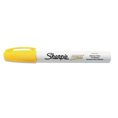 Oil-Based Paint Marker, Medium Tip, Yellow