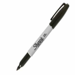 Fine Point Permanent Markers, Carded, Black