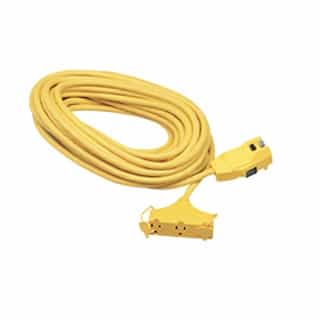 Southwire 25-ft GFCI Extension Cord, 12/3 AWG, 15 Amp, 120V, Yellow