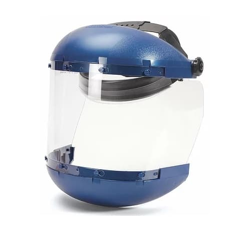 SellStrom 380 Series Ratcheting Headgear w/ Faceshield, Blue