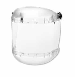 380 Series Slotted Hard Hat Adapter w/ Anti-Fog Faceshield, Clear