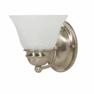 Nuvo 7" 100W Empire Series Vanity Light w/ Alabaster Glass, Brushed Nickel