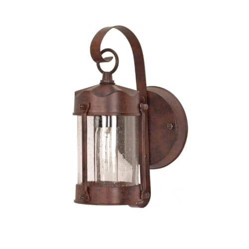 Nuvo 60W Piper Outdoor Wall Fixture w/ Clear Seed Glass, 1 Light, Old Bronze