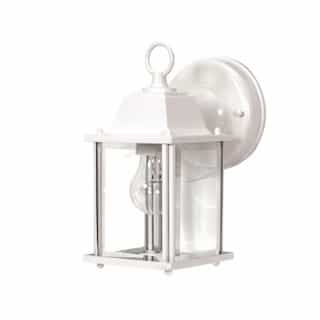 Nuvo 60W Cube Wall Lantern w/ Clear Beveled Glass, White