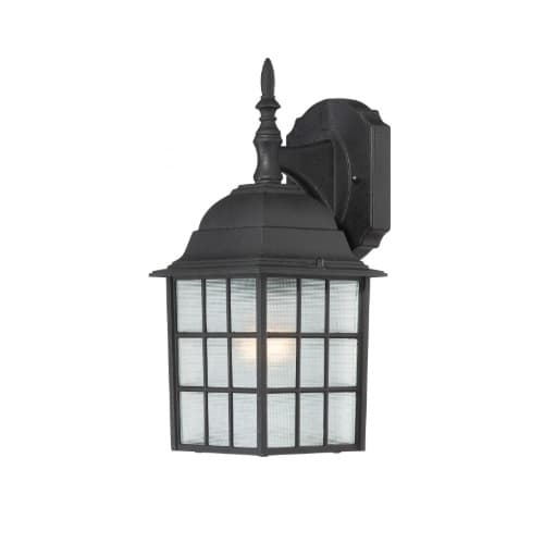 Nuvo 100W 14-in Adams LED Wall Lantern w/ Frosted Glass, 1 Light, Textured Black