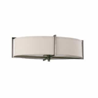 60W Portia Series Oval Flush Mount Ceiling Light w/ Khaki Shade, 6 Lights, Hazel Bronze