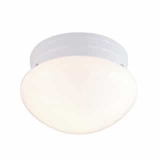 Nuvo 8" 60W Small Flush Mount Mushroom Ceiling Light, White