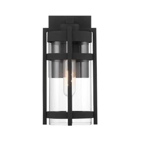 Nuvo 60W Tofino Series Wall Lantern w/ Clear Seeded Glass, Textured Black