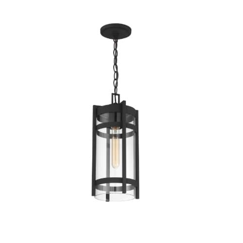 Nuvo 60W Tofino Series Hanging Lantern w/ Seeded Glass, Textured Black