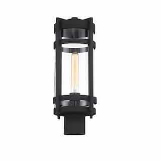 Nuvo 60W Tofino Series Post Light w/ Seeded Glass, Textured Black