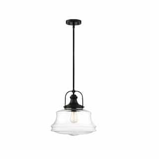 Nuvo 100W Basel Series Pendant Light w/ Clear Glass, Aged Bronze