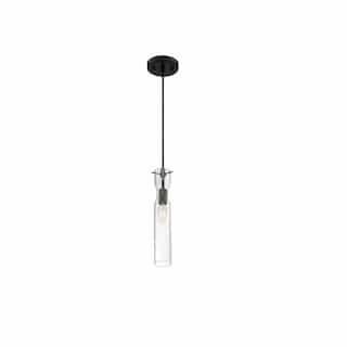 Nuvo 60W Spyglass Series Mini Pendant Light w/ Clear Glass, Black